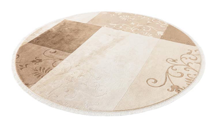 Detail image of 6' 6 x 6' 6 Hand Knotted Darya Wool Round Rug