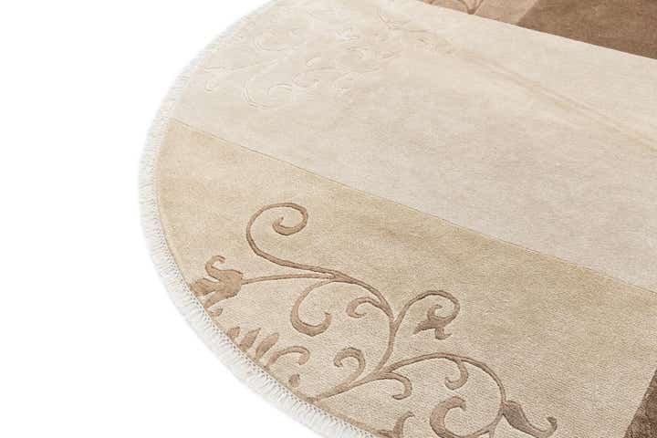 6' 6 x 6' 6 Hand Knotted Darya Wool Round Rug