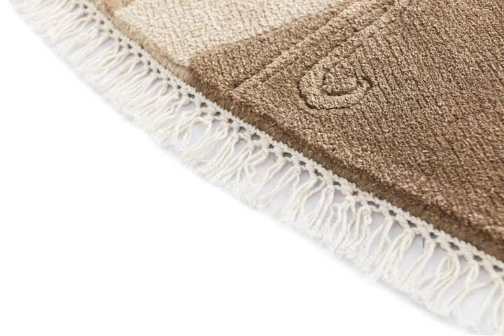 6' 6 x 6' 6 Hand Knotted Darya Wool Round Rug