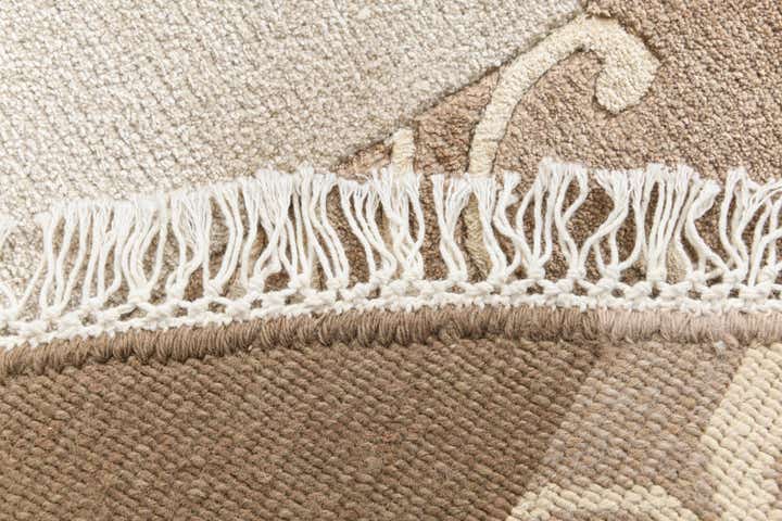 6' 6 x 6' 6 Hand Knotted Darya Wool Round Rug