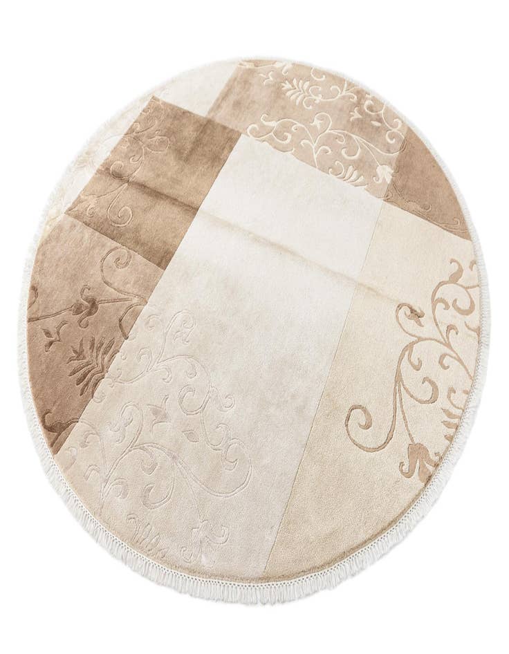 Detail image of 6' 6 x 6' 6  Hand Knotted Darya Wool Round Rug