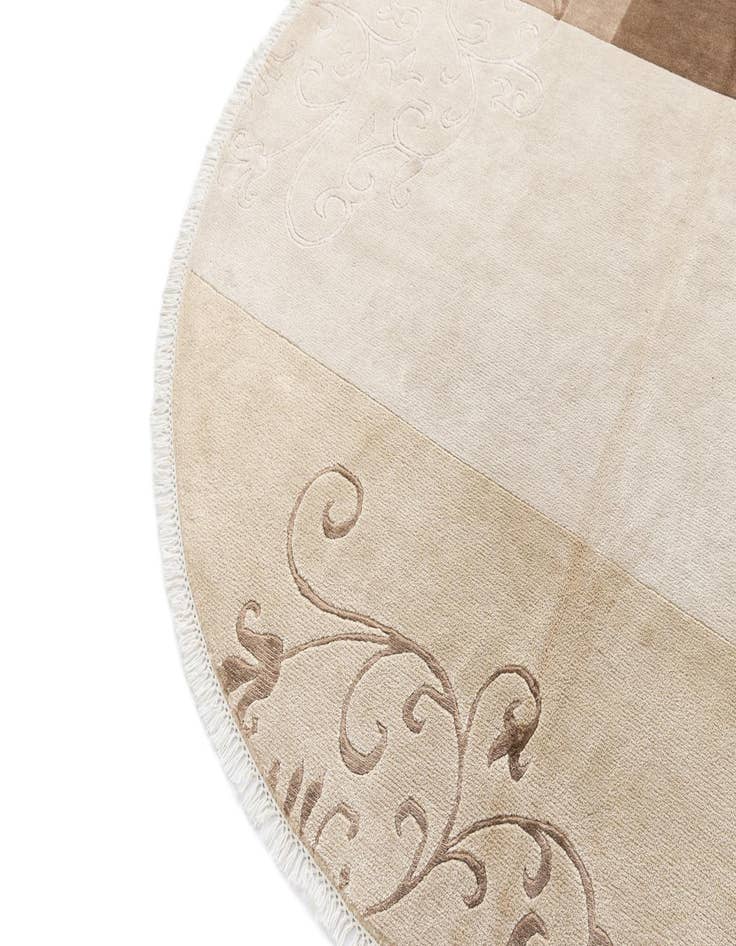 Detail image of 6' 6 x 6' 6  Hand Knotted Darya Wool Round Rug