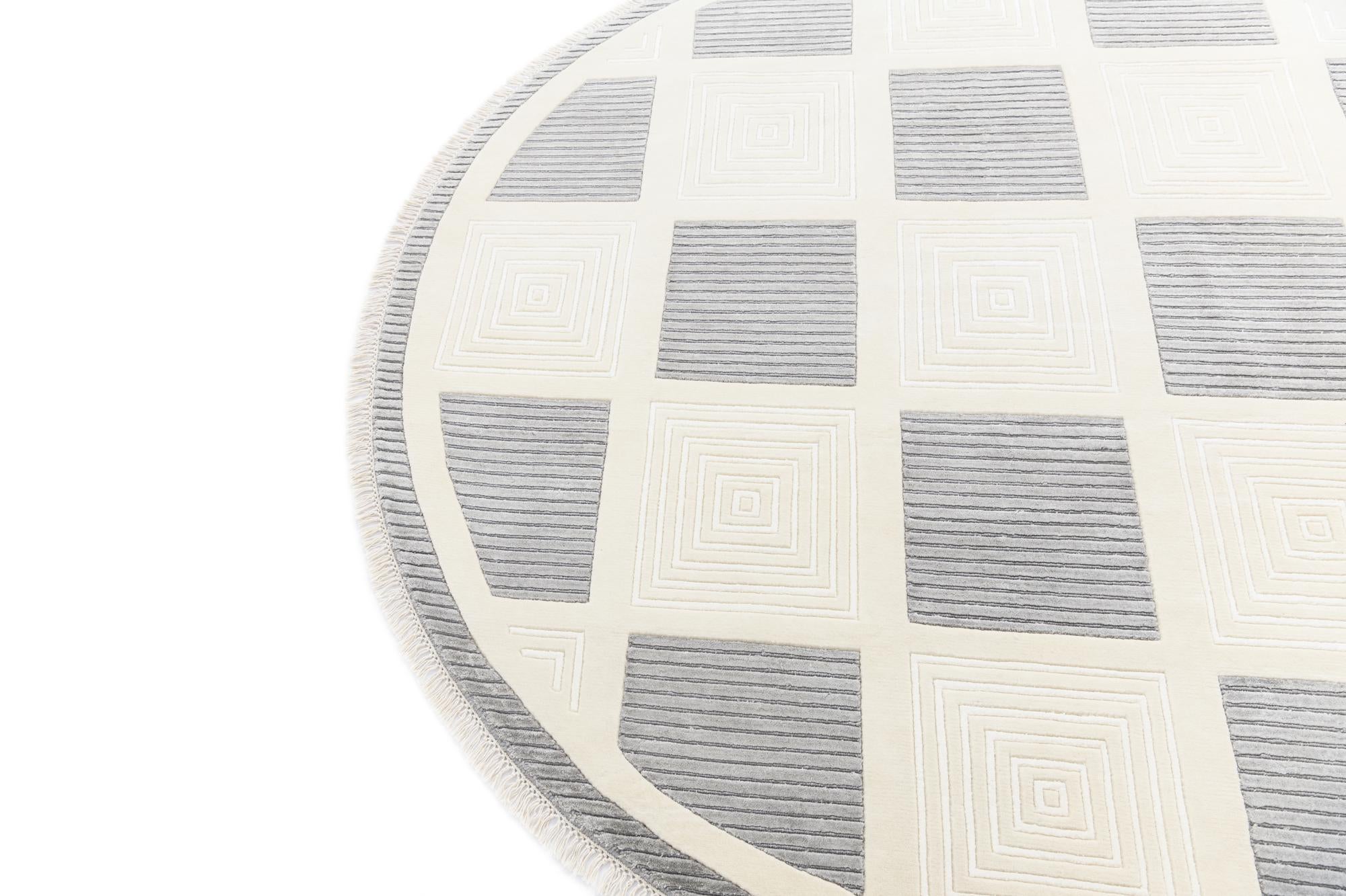 6' 5 x 6' 5 Hand Knotted Darya Wool Round Rug