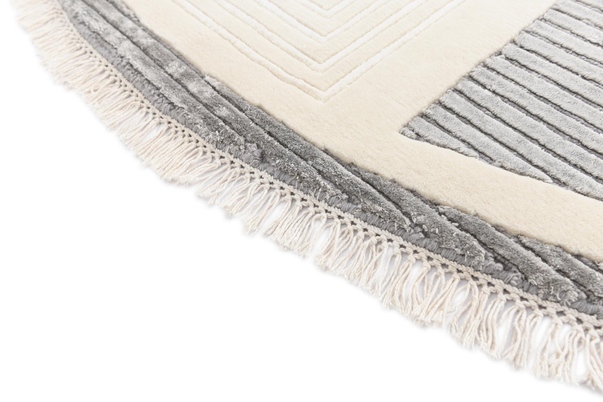 6' 5 x 6' 5 Hand Knotted Darya Wool Round Rug
