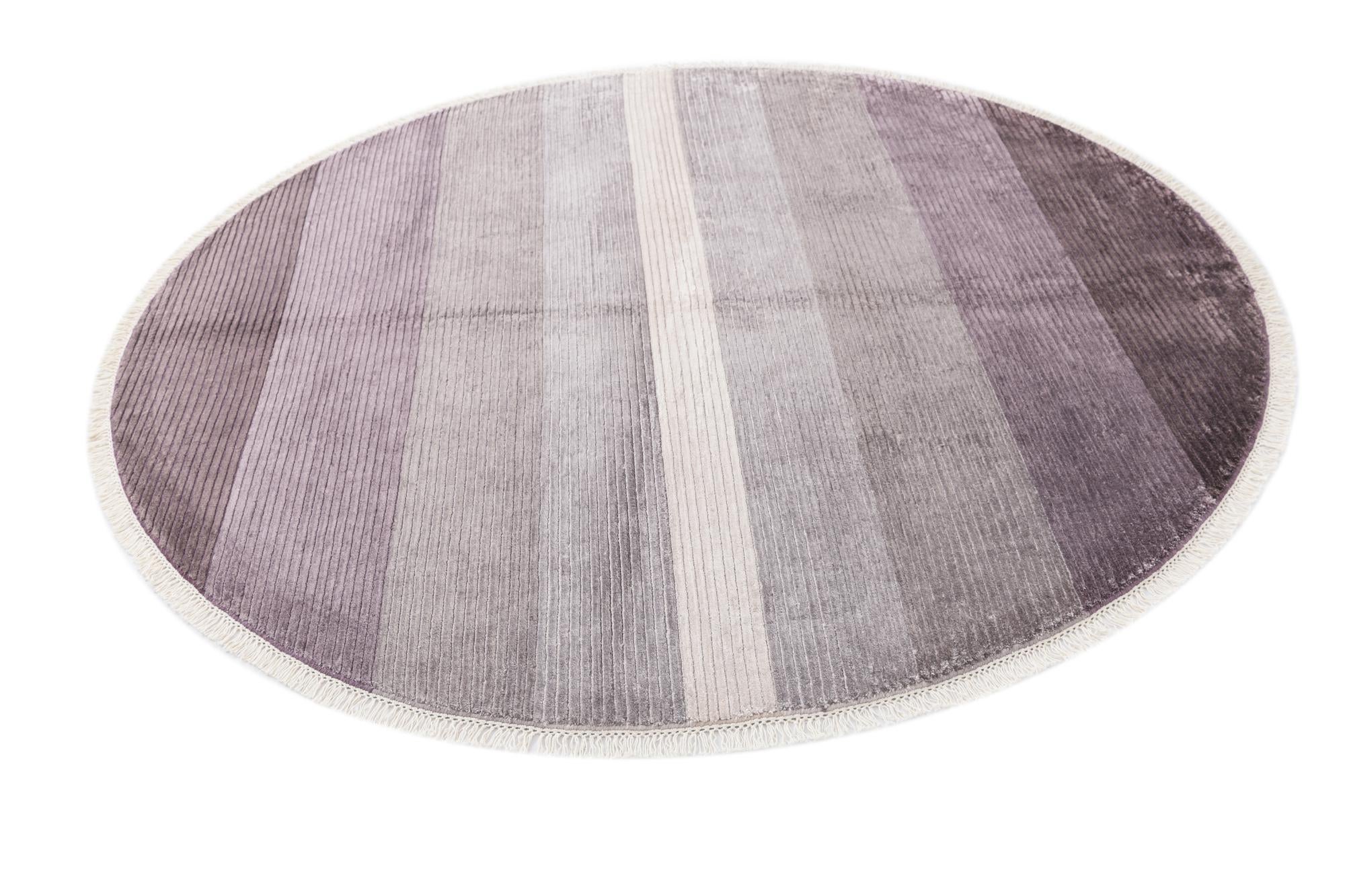 6' 7 x 6' 7 Hand Knotted Darya Wool Round Rug
