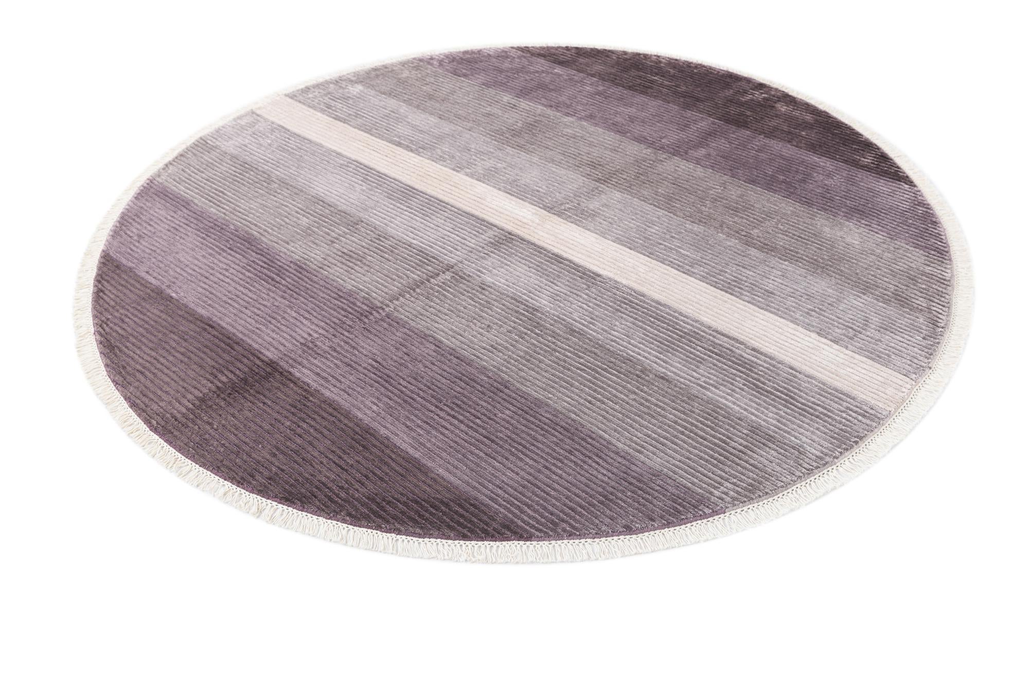 6' 7 x 6' 7 Hand Knotted Darya Wool Round Rug
