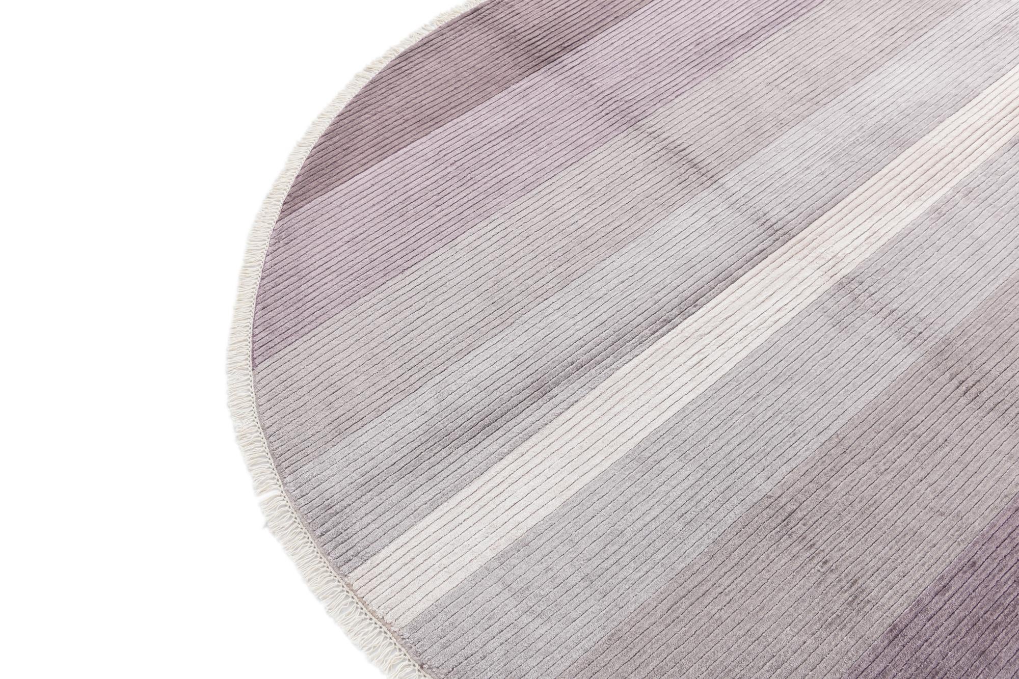 6' 7 x 6' 7 Hand Knotted Darya Wool Round Rug