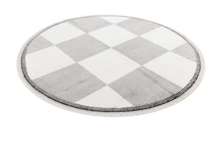 6' 7 x 6' 7 Hand Knotted Darya Wool Round Rug