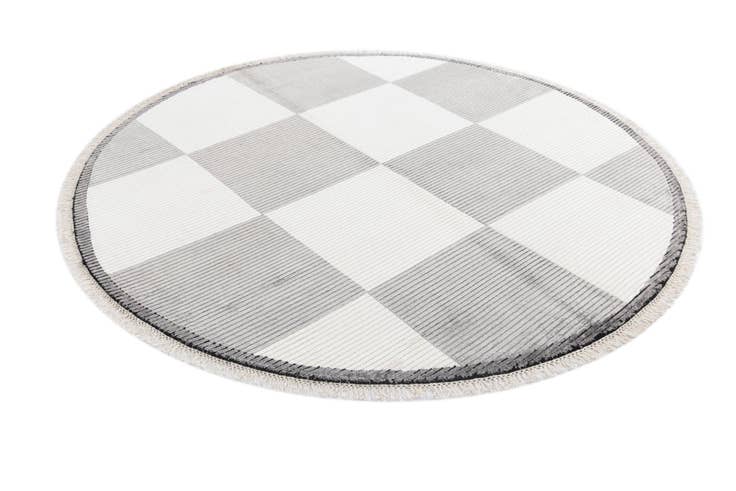 Detail image of 6' 7 x 6' 7 Hand Knotted Darya Wool Round Rug