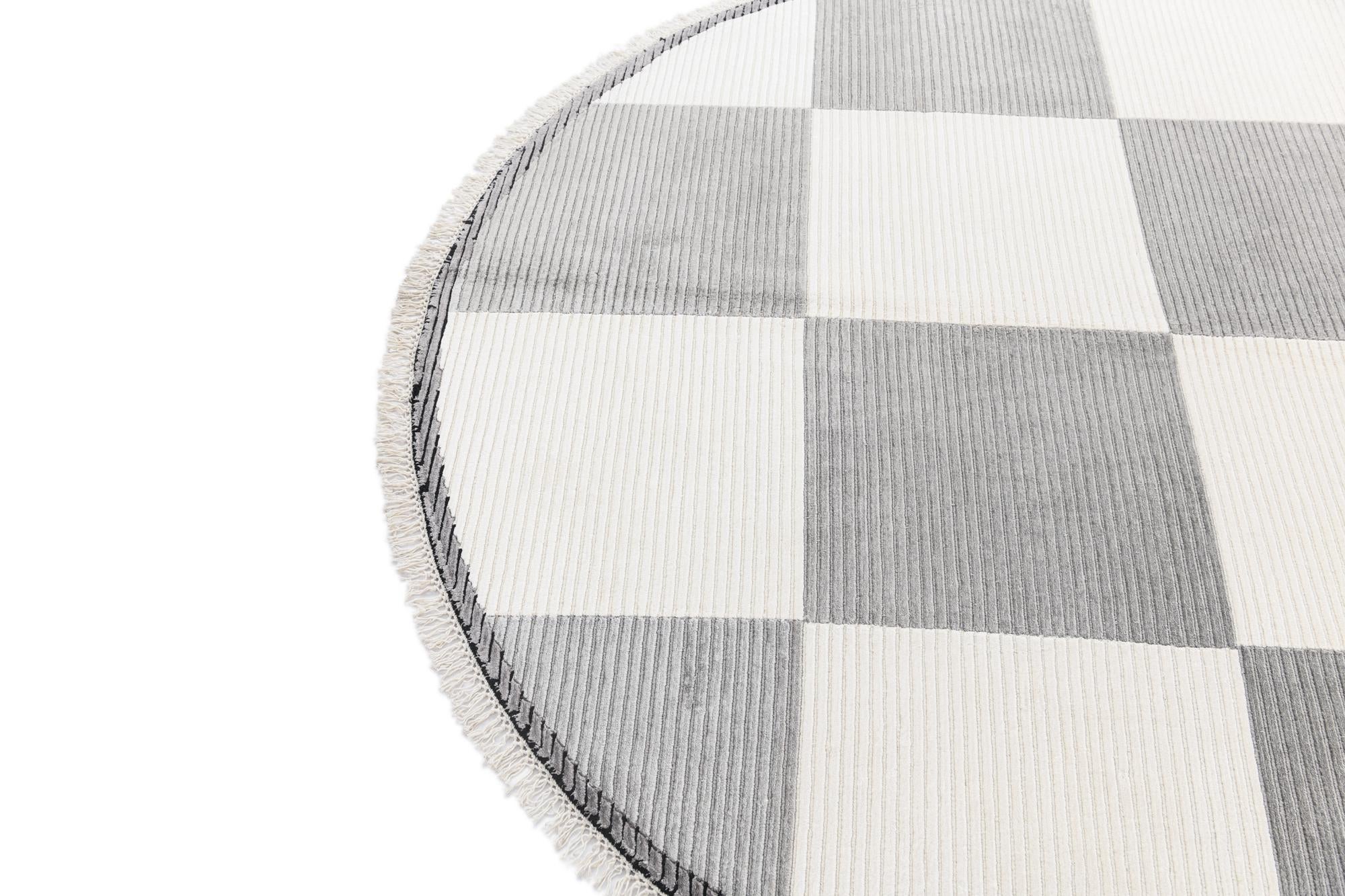 6' 7 x 6' 7 Hand Knotted Darya Wool Round Rug