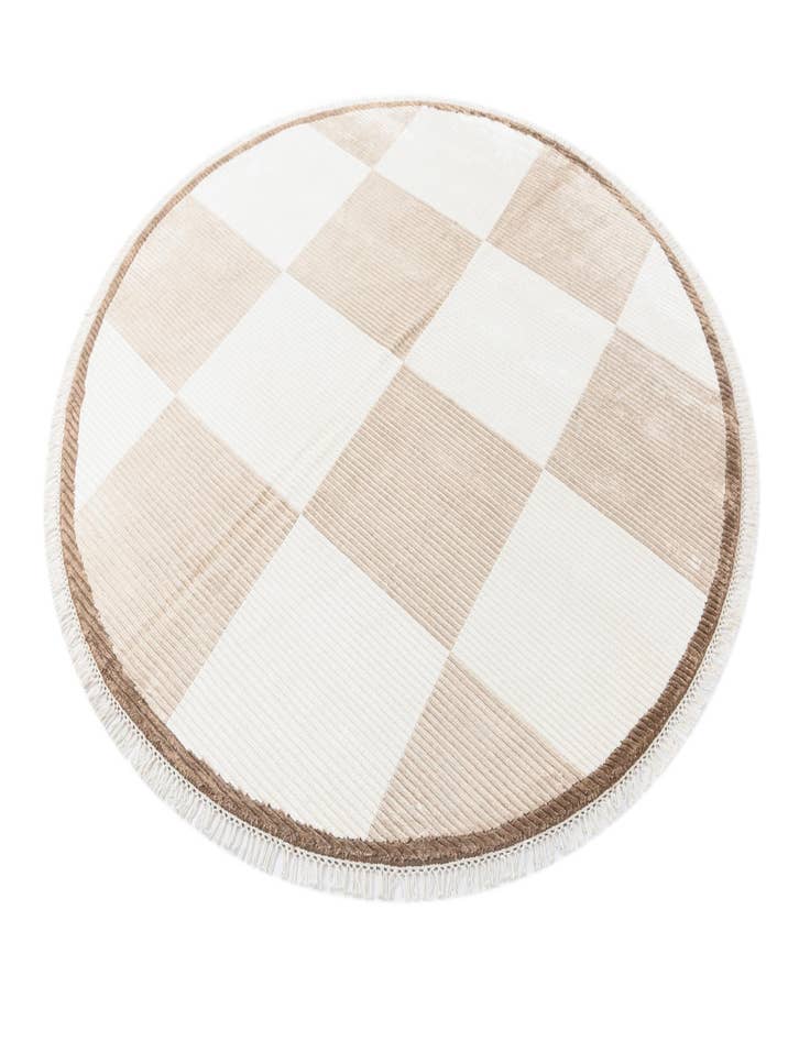 Detail image of 6' 6 x 6' 6 Hand Knotted Darya Wool Round Rug