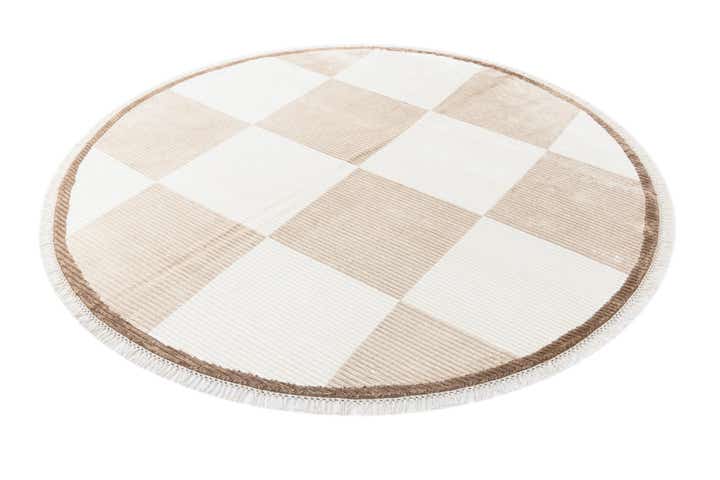 6' 6 x 6' 6 Hand Knotted Darya Wool Round Rug