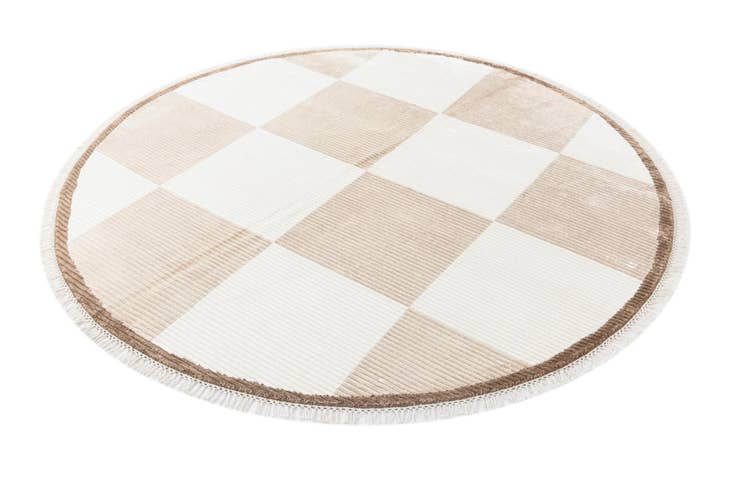 Detail image of 6' 6 x 6' 6 Hand Knotted Darya Wool Round Rug
