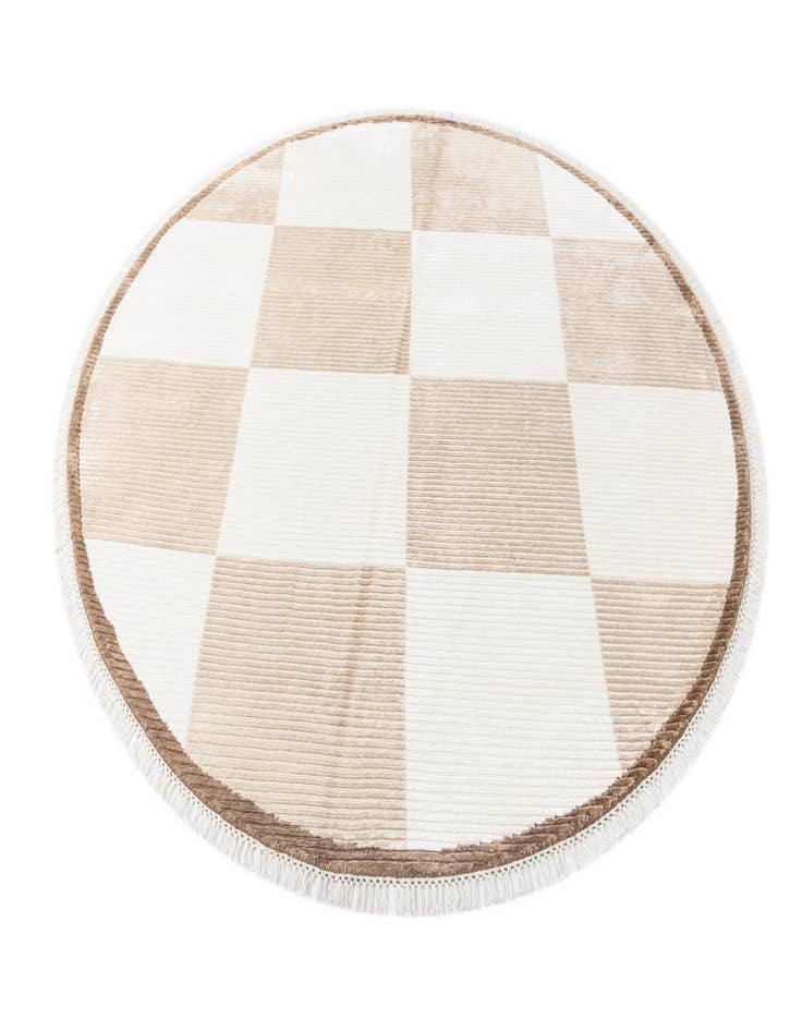 Detail image of 6' 6 x 6' 6 Hand Knotted Darya Wool Round Rug