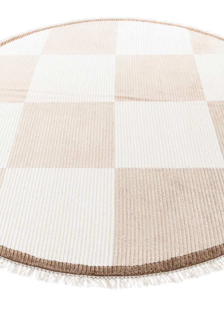 6' 6 x 6' 6 Hand Knotted Darya Wool Round Rug
