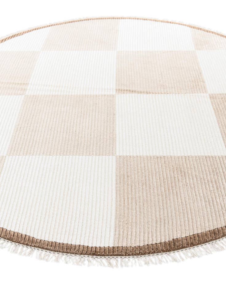 Detail image of 6' 6 x 6' 6 Hand Knotted Darya Wool Round Rug