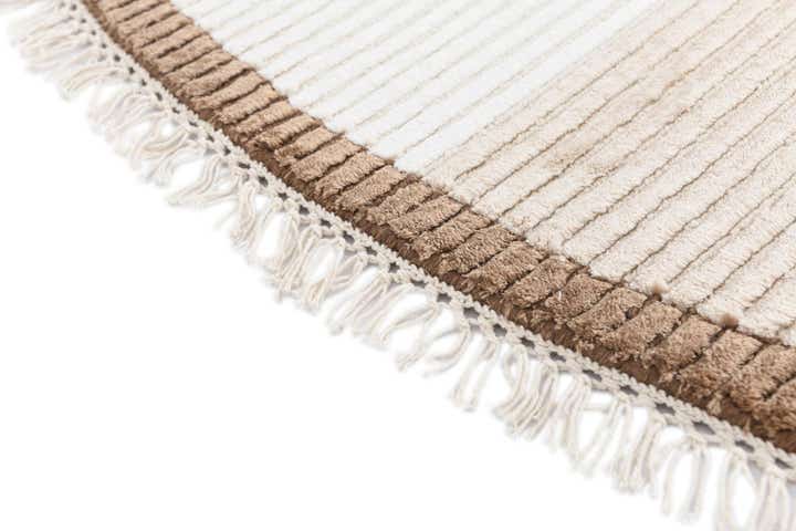 6' 6 x 6' 6 Hand Knotted Darya Wool Round Rug