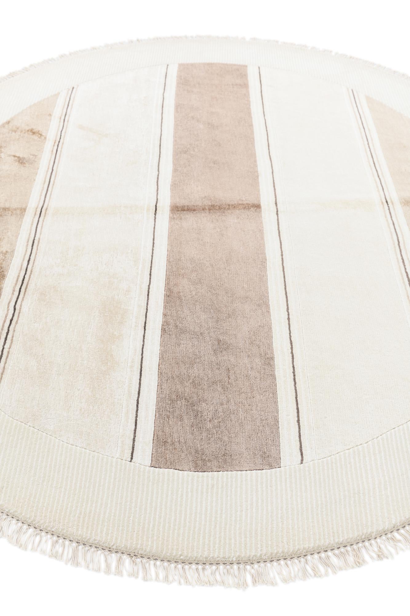 6' 5 x 6' 5 Hand Knotted Darya Wool Round Rug