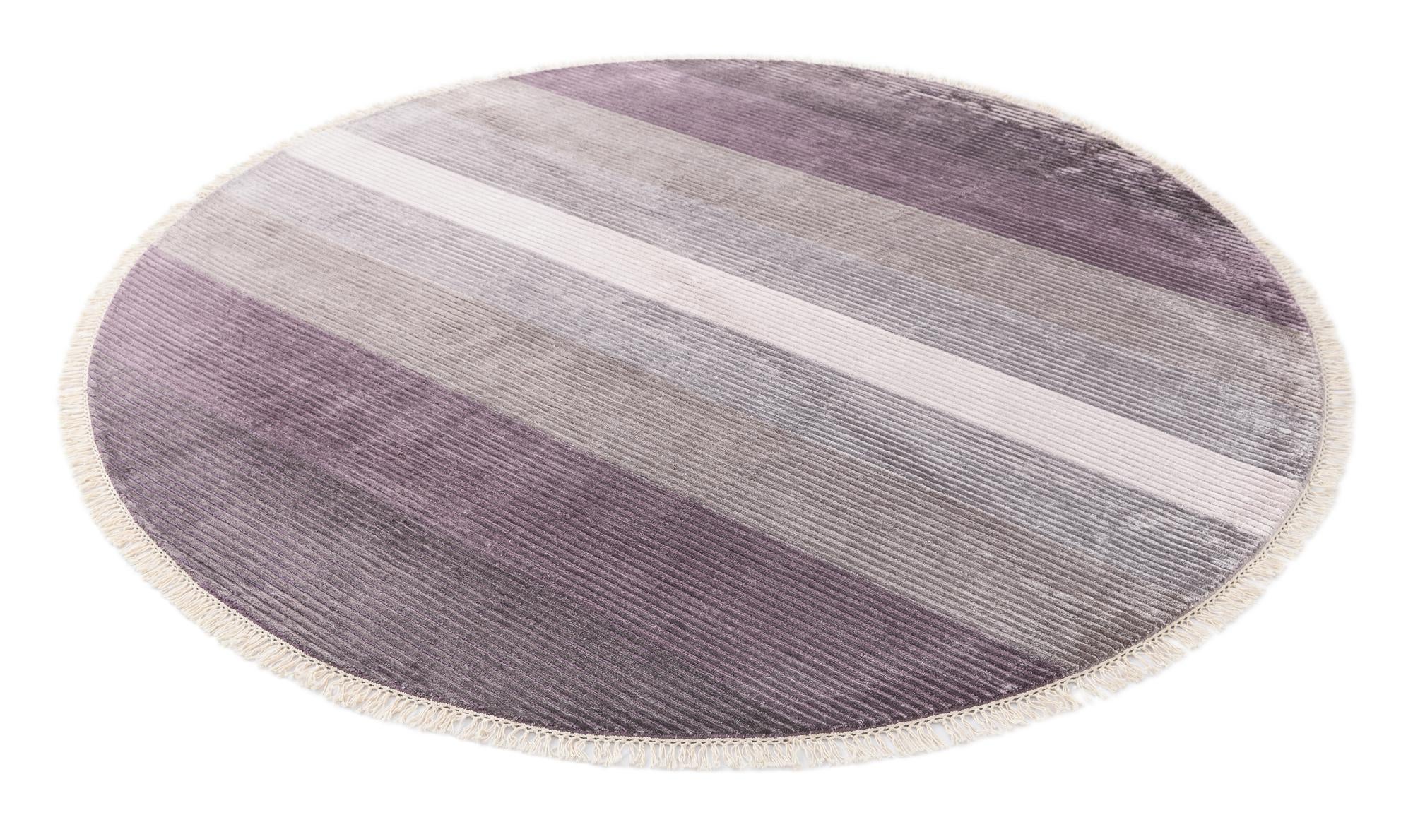 6' 7 x 6' 7 Hand Knotted Darya Wool Round Rug