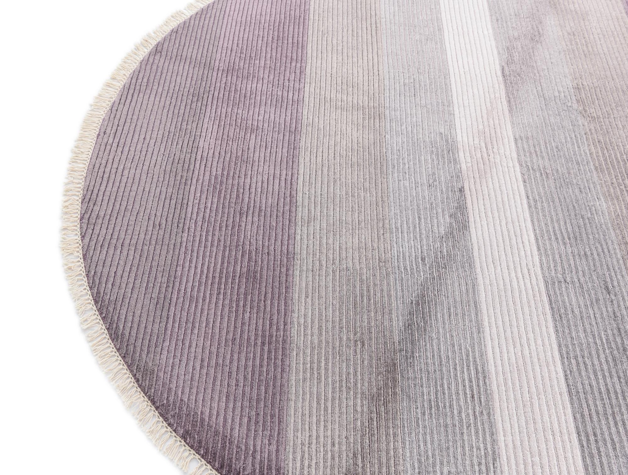 6' 7 x 6' 7 Hand Knotted Darya Wool Round Rug