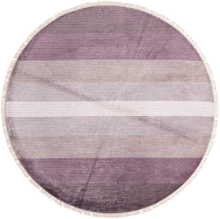Detail image of 6' 7 x 6' 7 Hand Knotted Darya Wool Round Rug