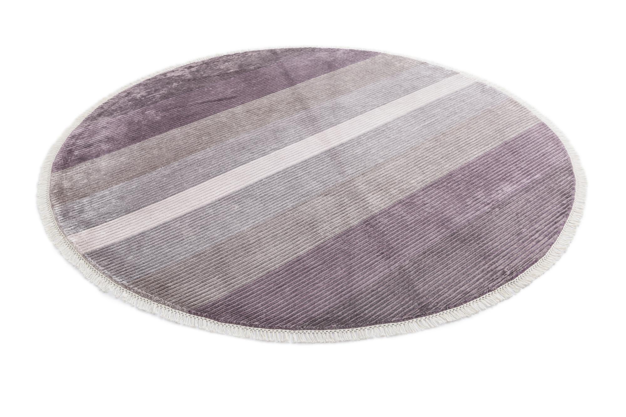 6' 8 x 6' 8 Hand Knotted Darya Wool Round Rug