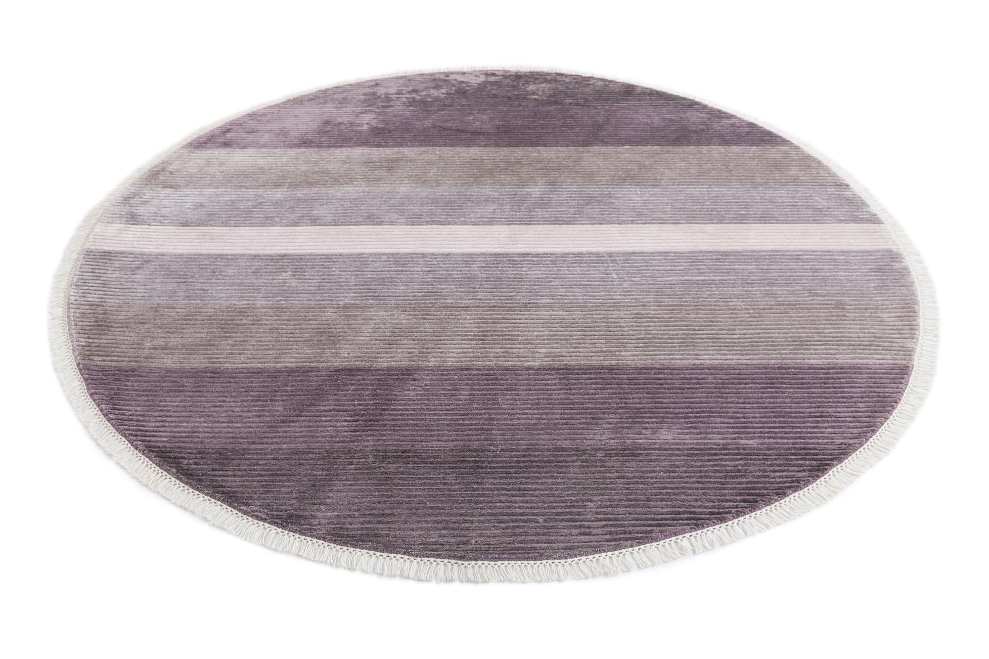 6' 8 x 6' 8 Hand Knotted Darya Wool Round Rug