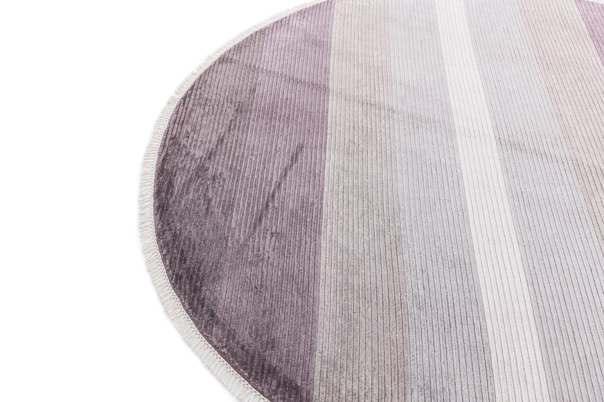 6' 8 x 6' 8 Hand Knotted Darya Wool Round Rug