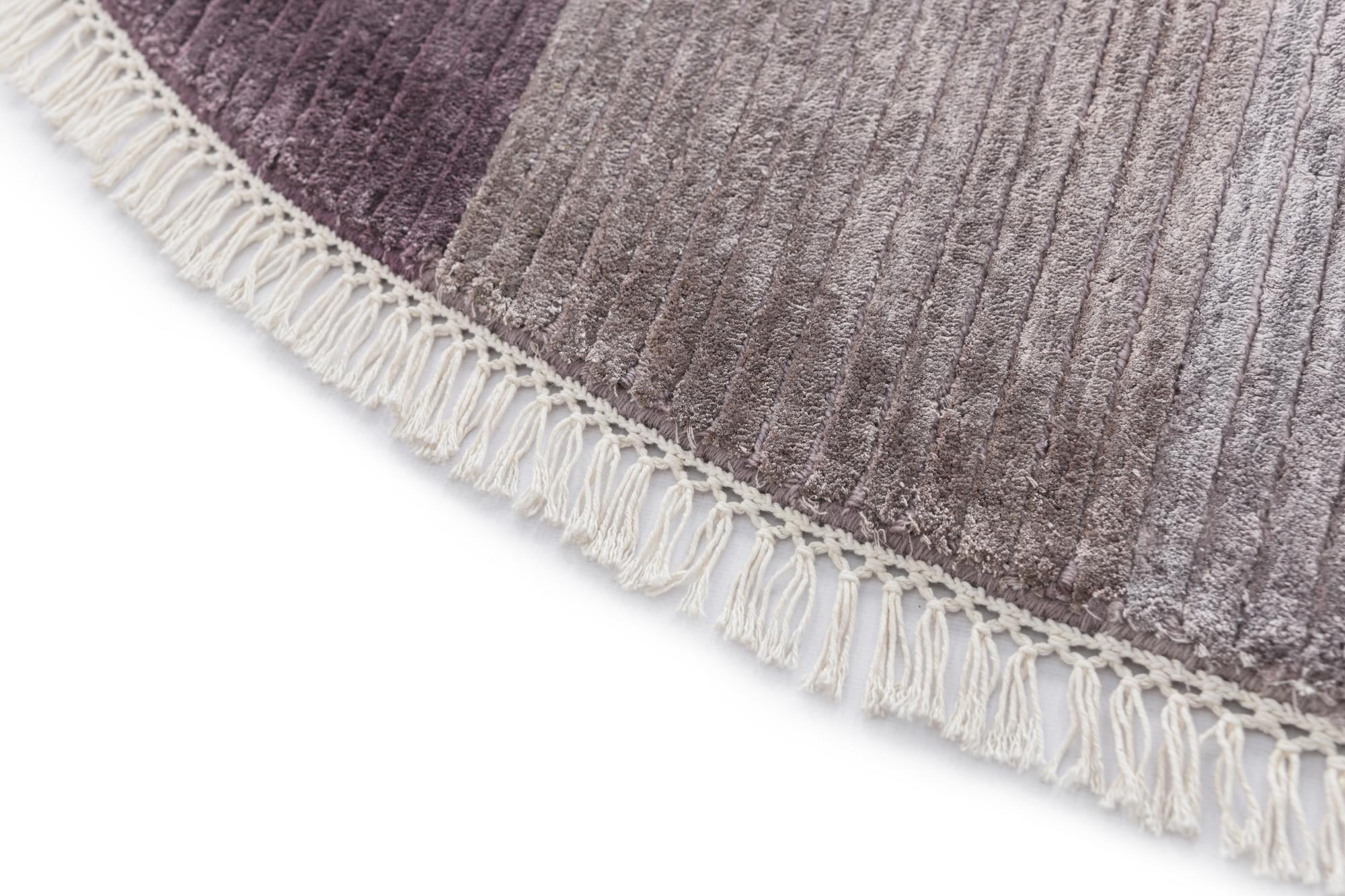 6' 8 x 6' 8 Hand Knotted Darya Wool Round Rug