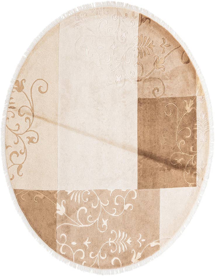 Detail image of 6' 8 x 6' 8 Hand Knotted Darya Wool Round Rug