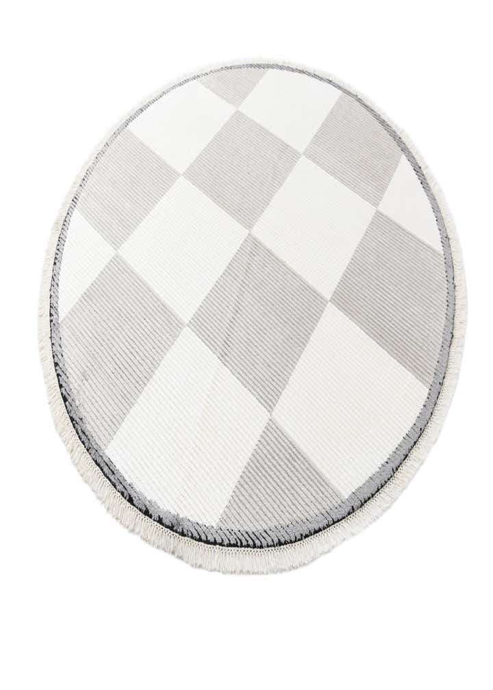 6' 3 x 6' 3 Hand Knotted Darya Wool Round Rug