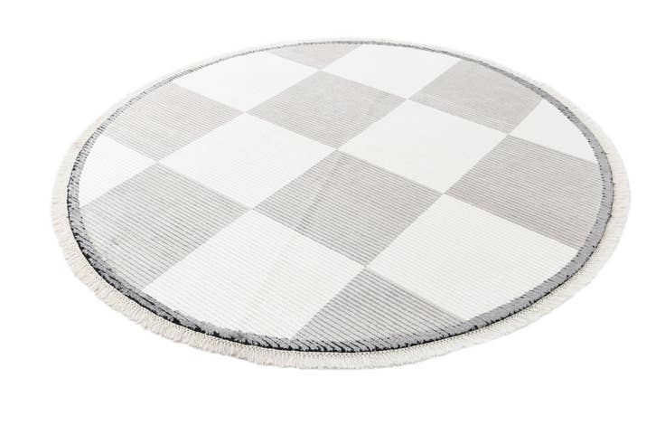 Detail image of 6' 3 x 6' 3 Hand Knotted Darya Wool Round Rug