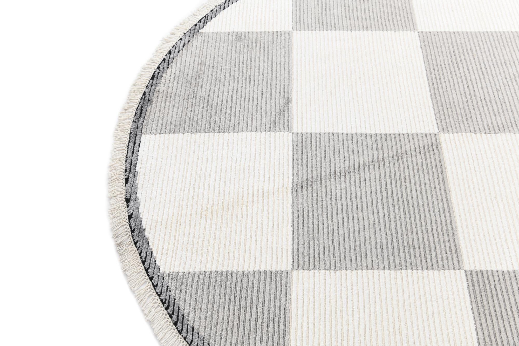 6' 3 x 6' 3 Hand Knotted Darya Wool Round Rug