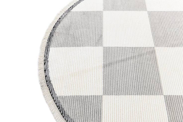 Detail image of 6' 3 x 6' 3 Hand Knotted Darya Wool Round Rug