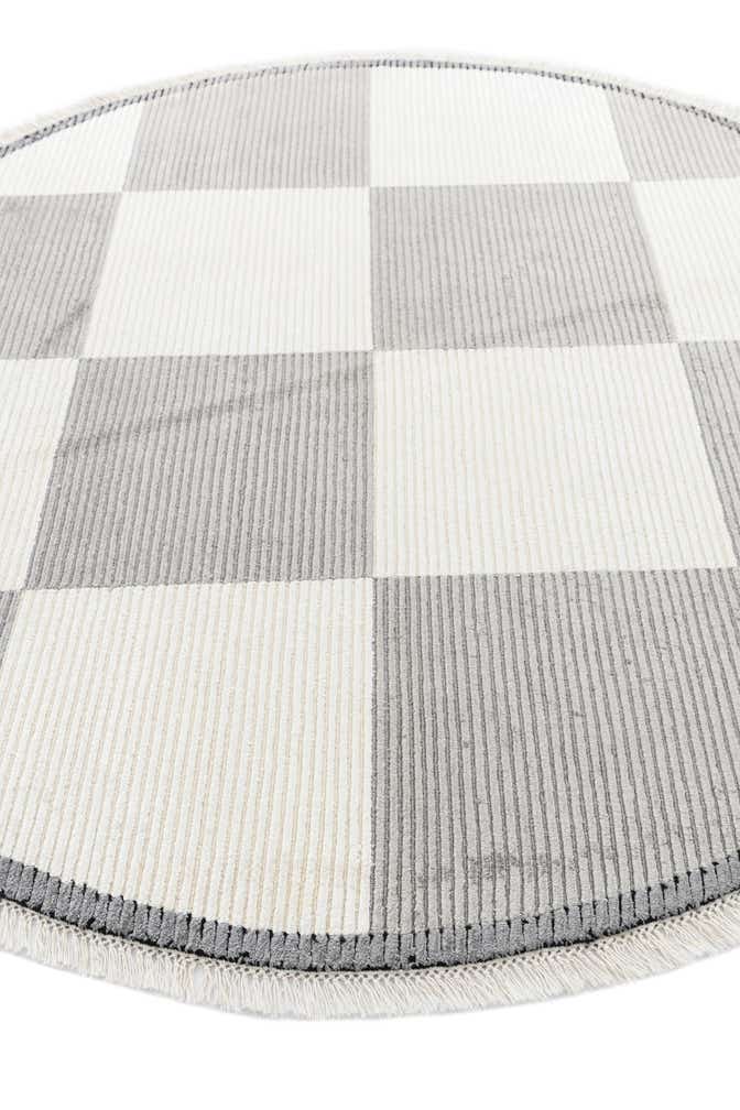 6' 3 x 6' 3 Hand Knotted Darya Wool Round Rug