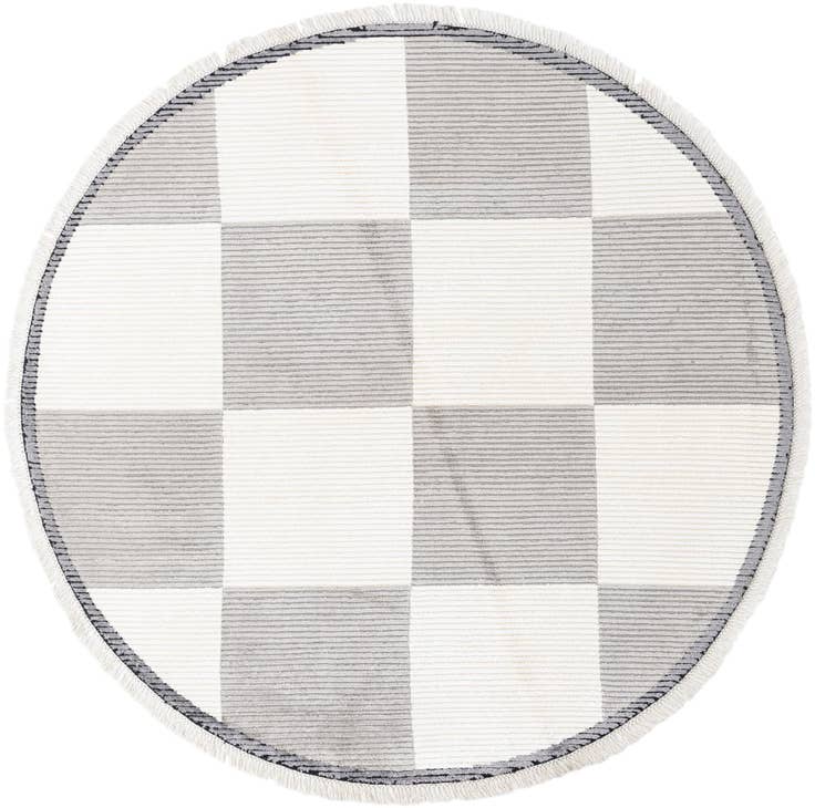 Detail image of 6' 3 x 6' 3 Hand Knotted Darya Wool Round Rug