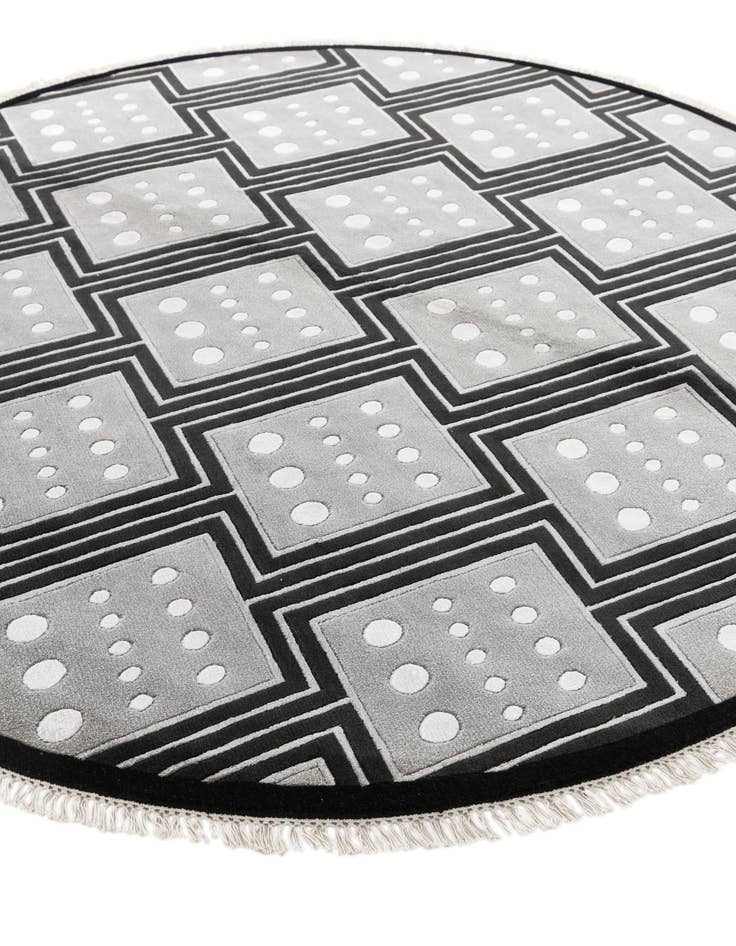 Detail image of 6' 5 x 6' 5  Hand Knotted Darya Wool Round Rug