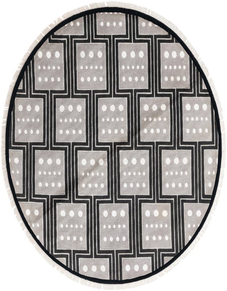 Detail image of 6' 5 x 6' 5 Hand Knotted Darya Wool Round Rug