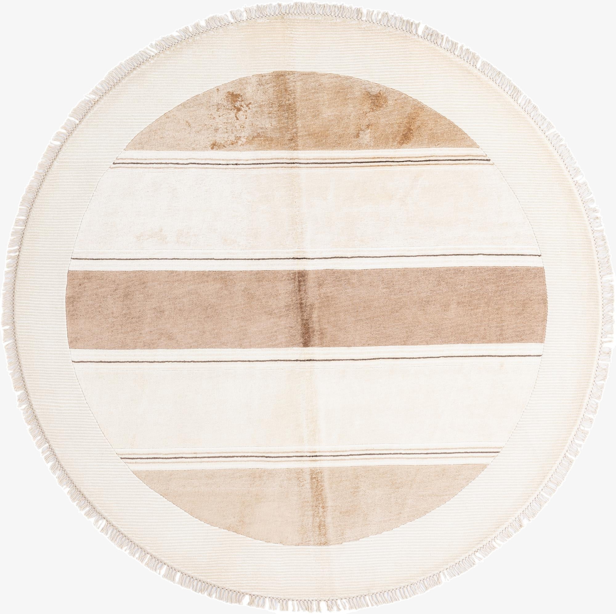 6' 5 x 6' 5  Hand Knotted Darya Wool Round Rug