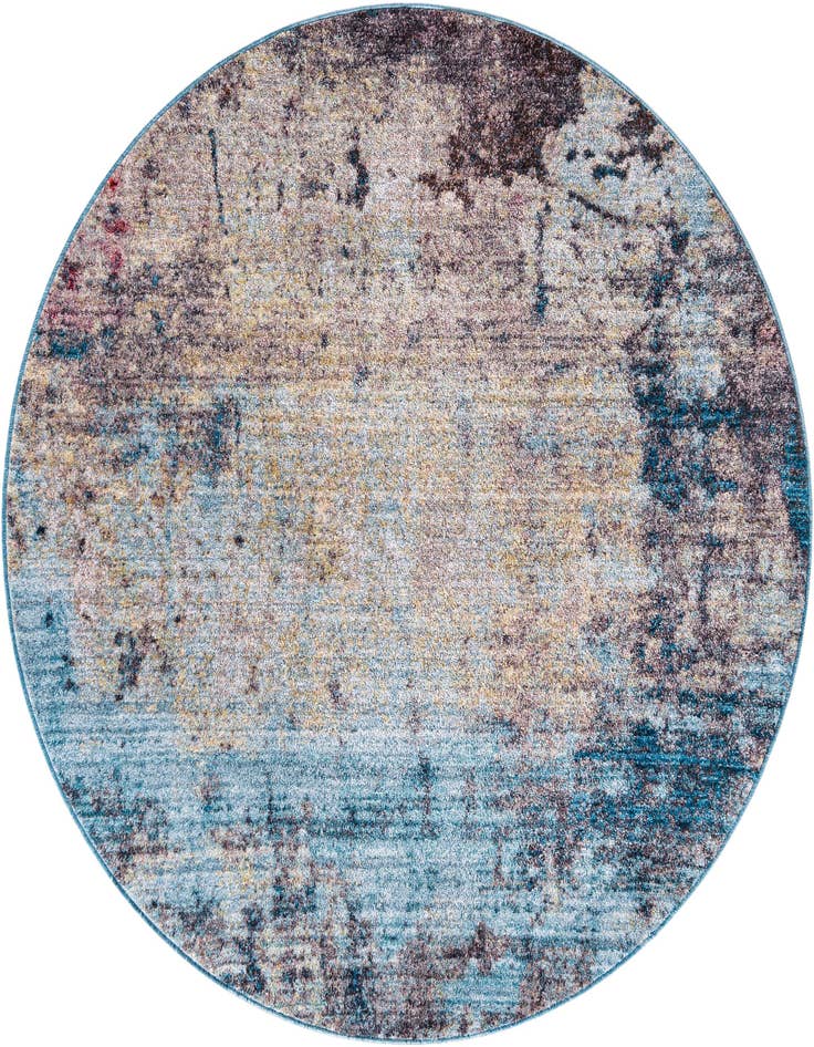 Detail image of Jill Zarin 5' 3 x 5' 3 Downtown Greenwich Village Round Rug