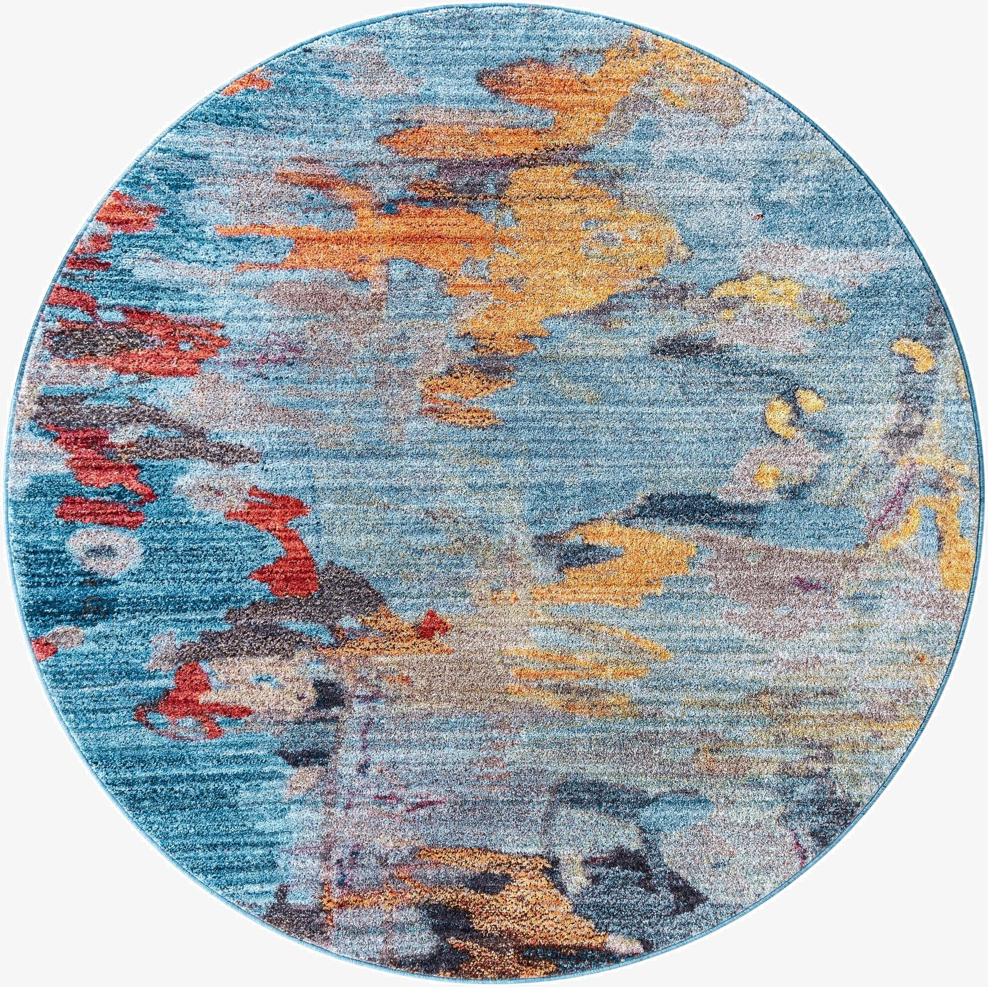 5' 3 x 5' 3 Downtown Tribeca Round Rug