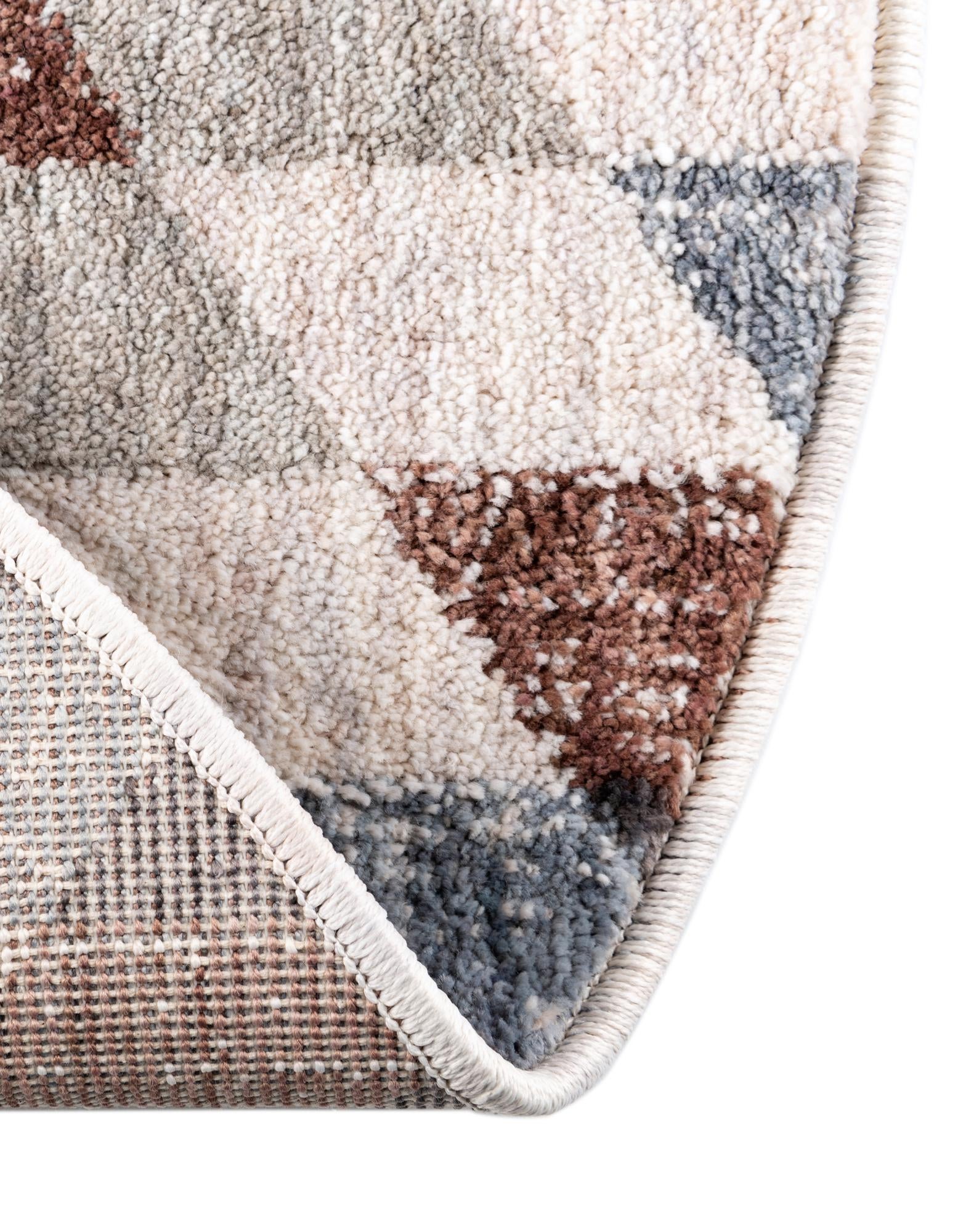 3' 3 x 3' 3 Eco Southwestern Round Rug