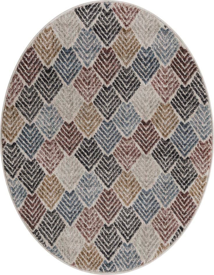 Detail image of 3' 3 x 3' 3 Eco Trellis Round Rug