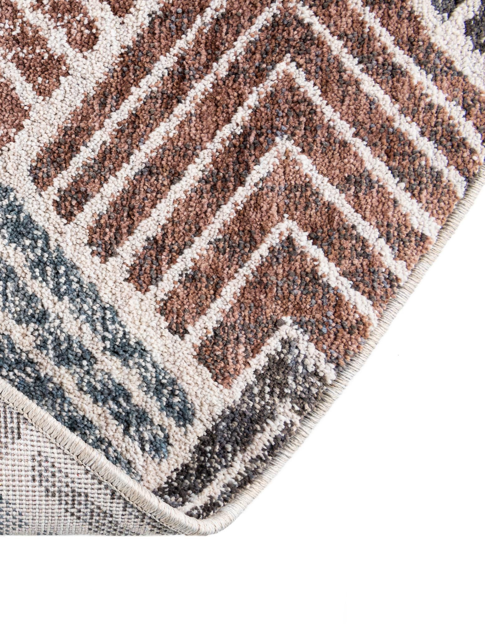 3' 3 x 3' 3 Eco Trellis Round Rug
