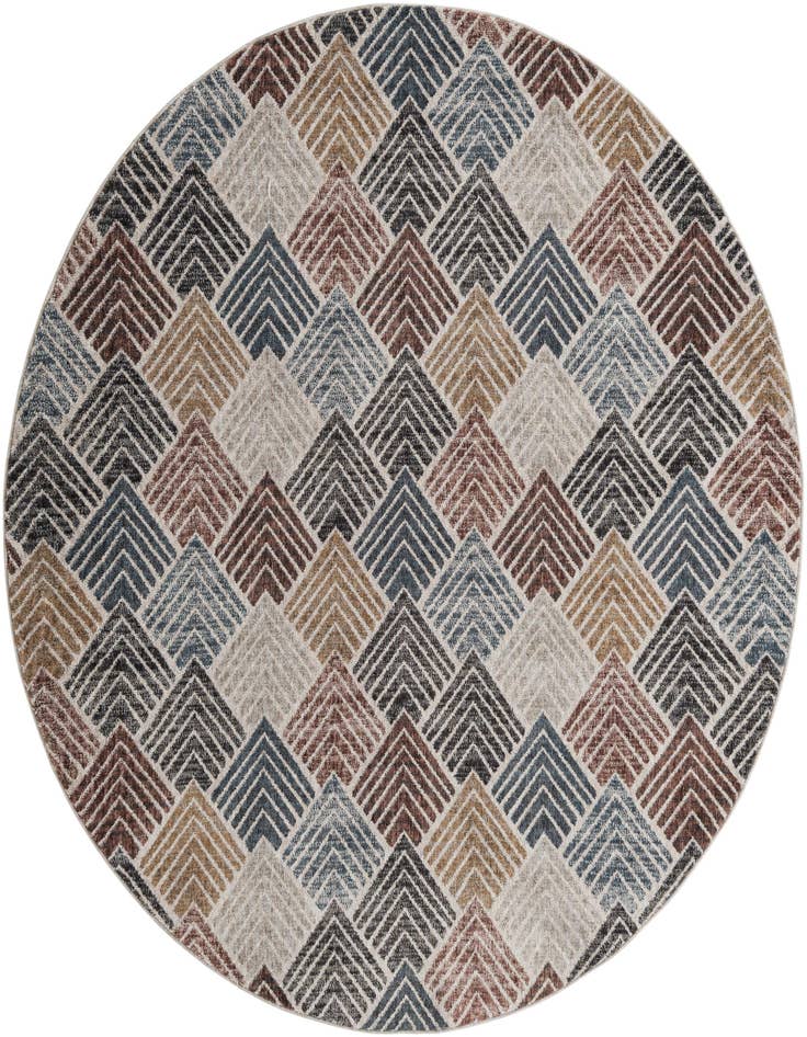 Detail image of 7' x 7' Eco Trellis Round Rug