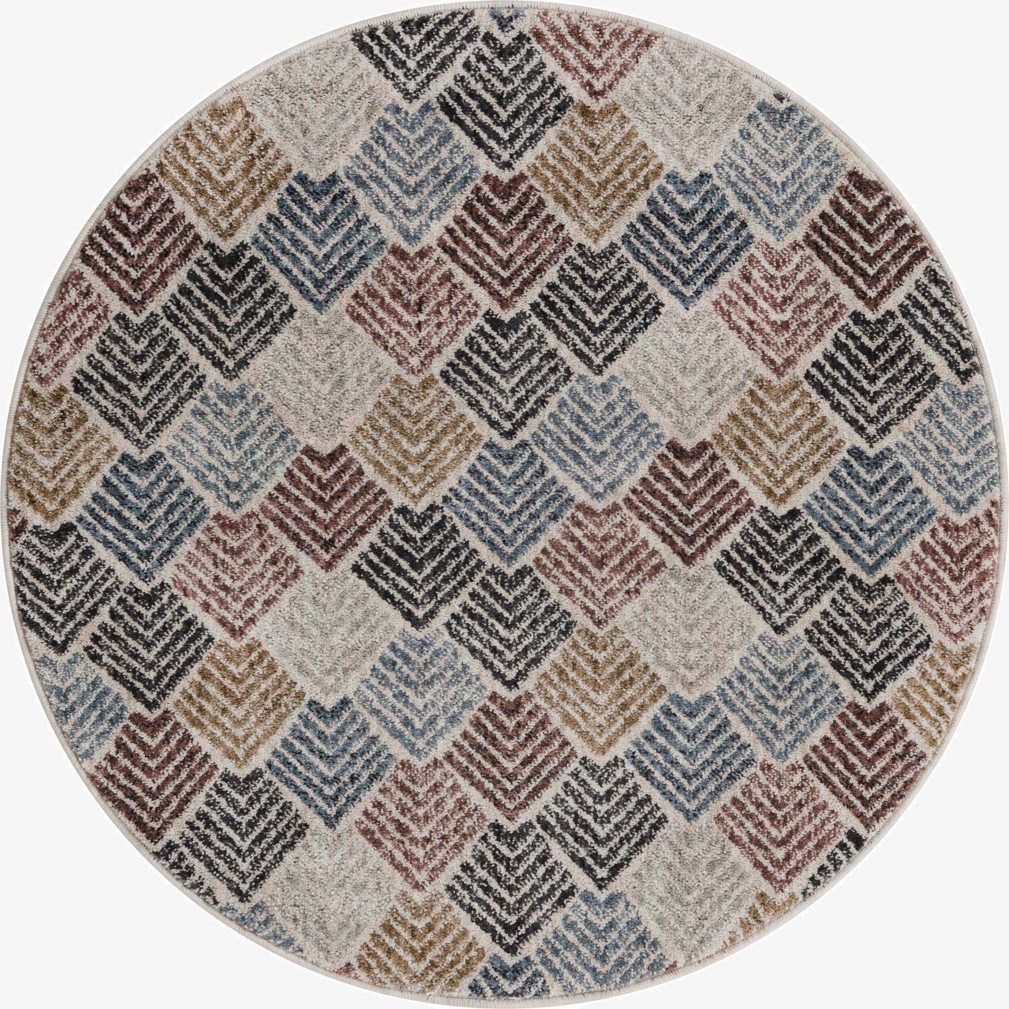100cm x 100cm Eco Trellis Round Rug