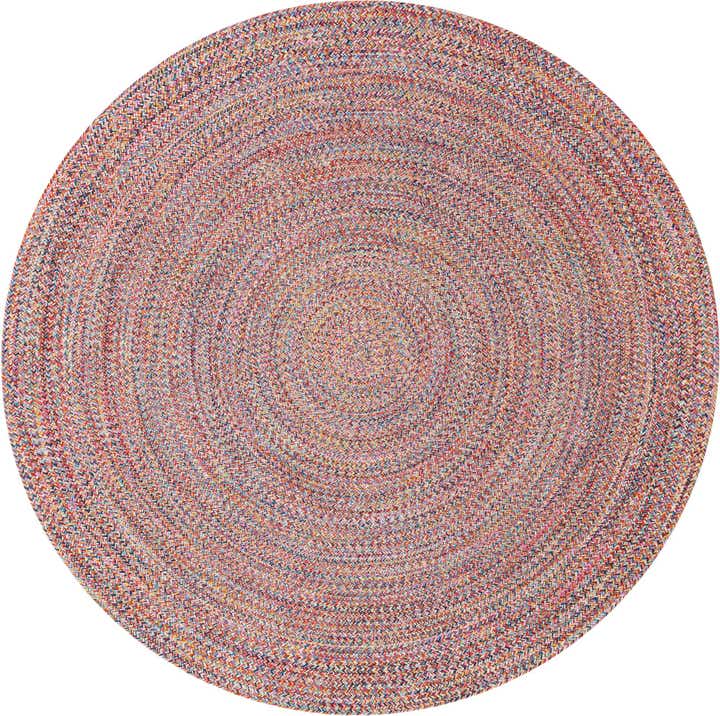 10' x 10' Easy-Clean Eco Verse Washable Indoor / Outdoor Round Rug