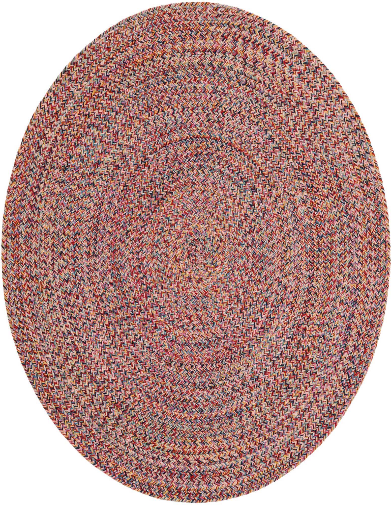 3' 3 x 3' 3 Easy-Clean Eco Verse Washable Indoor / Outdoor Round Rug