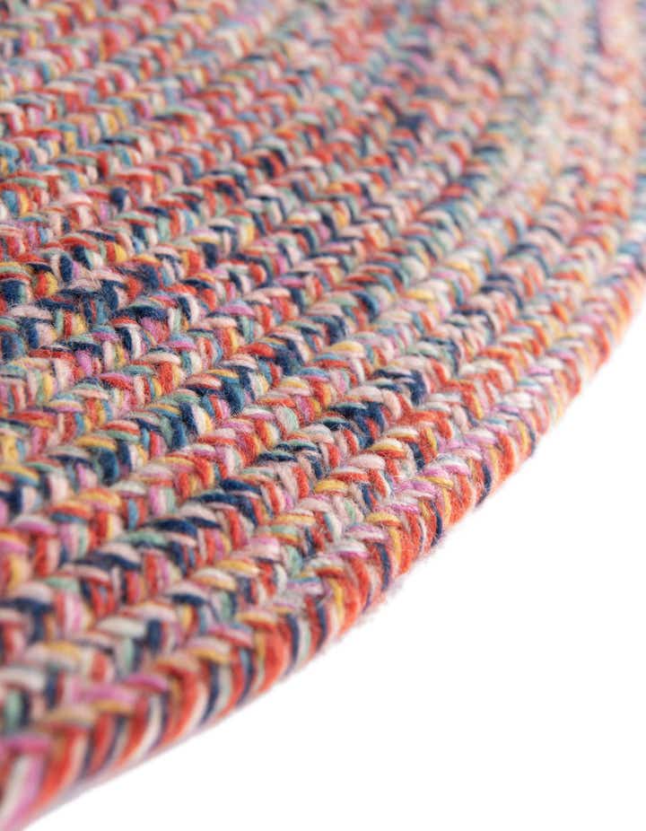 5' 3 x 5' 3 Easy-Clean Eco Verse Washable Indoor / Outdoor Round Rug