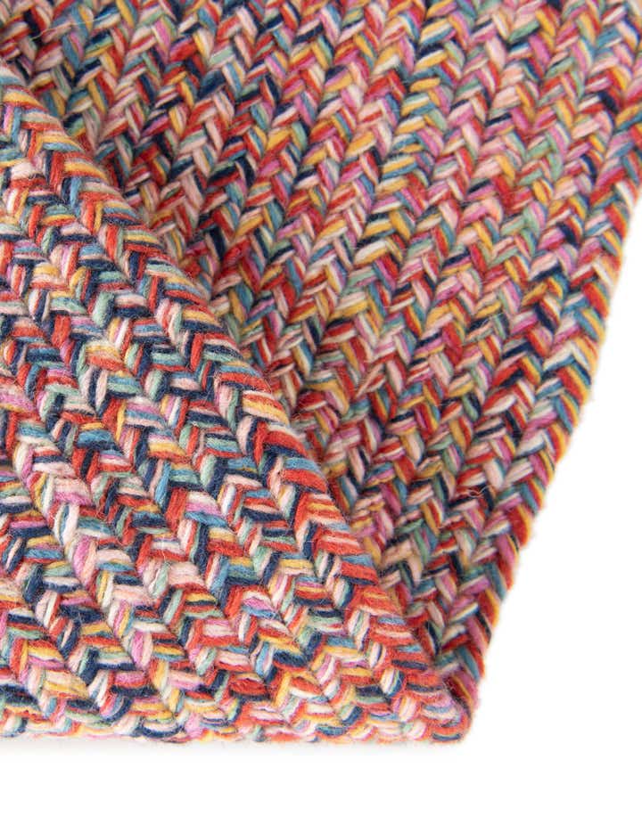 5' 3 x 5' 3 Easy-Clean Eco Verse Washable Indoor / Outdoor Round Rug